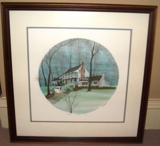Buckley Moss Print Michie Tavern Framed Signed 410 451 Limited 1989