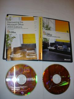 Microsoft Office Professional Edition 2003 CDs Box Manual
