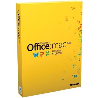 MICROSOFT OFFICE FOR MAC HOME AND STUDENT 2011 SINGLE LICENSE 1 USER