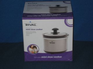 NIB Rival Mini Slow Cooker Crock Pot Stoneware