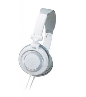 Audio Technica ATH SJ55 Headband Headphones   White