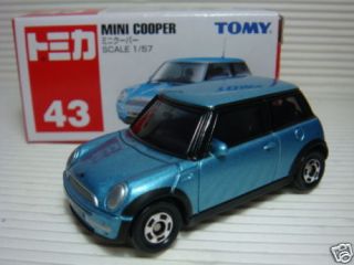 New Japan Tomy Tomica BMW Mini Cooper Blue Toy Car 1 57