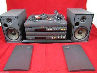 Compact Receiver1 + CD Cassette Player1+Pair of Speaker1 Mini Stereos