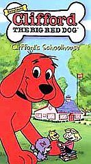 Clifford the Big Red Dog   Cliffords Schoolhouse VHS, 2001