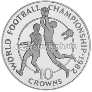 Turks Caicos Islands 10 Crowns, 1982, World Football Championship, Two