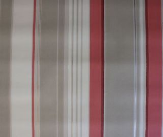 1950s Vintage Wallpaper burgundy gray taupe and white stripe