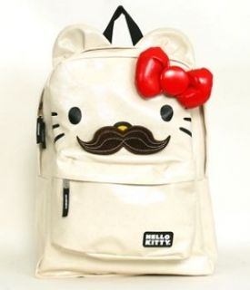 Sanrio Hello Kitty With Mustache Stache Back Pack   Back To School