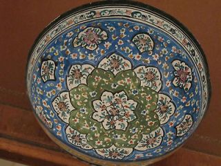 Persian Enameled ware circa 1900 20s Bowl