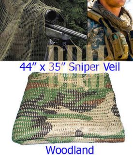 Sniper Veil Scarf Net Face Veil Blinds Camoflage Cover Woodland FREE