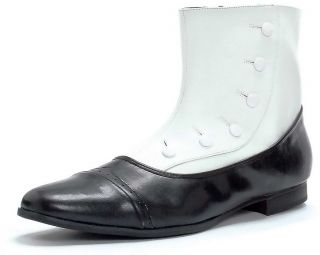 Black and White Spat Adult Shoes