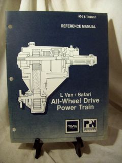 GMC L Van/Safari All Wheel Drive Power Train Reference Manual