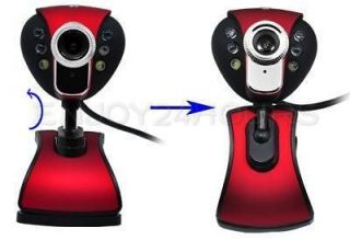 Newly listed Brand New Red USB 20.0 Mega Pixel 6 LED PC Webcam Camera