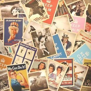 Lot of 32 World War II 2 series Vintage Postcards Post Cards FREE