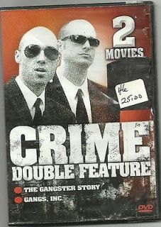 CRIME DOUBLE FEATURE DVD; The Gangster Story & Gangs, Inc.; 2 movies