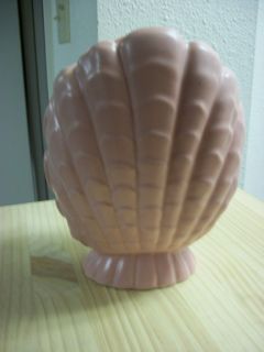 Pink Vintage Abingdon USA 507 Clam Shell Vase Excellent