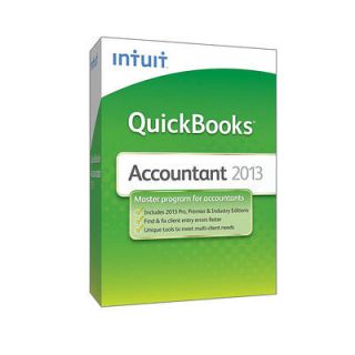 Quickbooks Accountant 2013 Academic*NEW*Includes Pro Premier & Premier