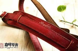 NEW KINGSFORD REAL LEATHER GUITAR STRAP red (NL10RD)  x 3