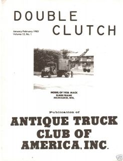 1926 AC Mack Crane Truck Scale Model   83 Double Clutch
