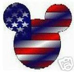 60 CUTE Patriotic MIckey Mouse Address Labels