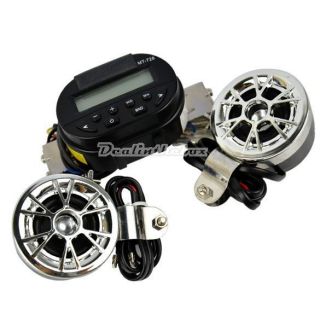 Motorcycle/ATV FM Radio Waterproof MP3 stereo speaker system Set D0X8