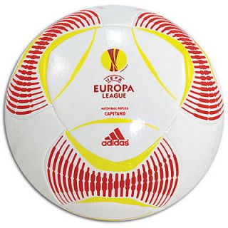 adidas UE League Predator Capitano 2012 Soccer BALL White Brand New Sz