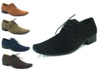 MENS LACE UP SUEDE SMART CASUAL FORMAL SHOES UK SIZES 7 8 9 10 11 12