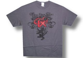 New Three Days Grace Lion Crest X Large Charcoal T shirt
