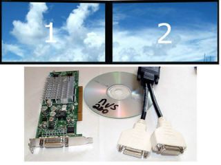 NVS 280 DUAL VIEW 64MB LOW PROFILE SFF XP PCI VIDEO CARD + CABLE