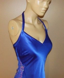 JANIQUE BY KOUROUSH BLUE LACE BEADS PINK FORMAL SEXY EVENING DRESS