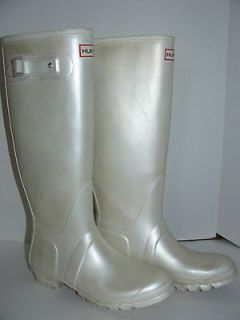 Super Deal HUNTER ORIGINAL Rain Boots White Size US 9 / UK 7 / EU 40