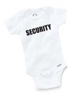 Security Onesie Baby Shower Gift Geek Bouncer Club Funny Cute Custom