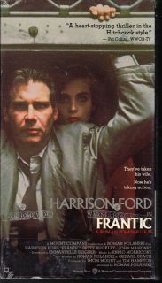 WB Warner Home Video Frantic (VHS, 1994) Harrison Ford *New & Sealed*