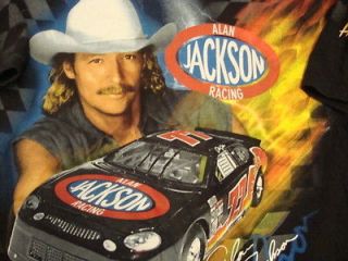 Nascar Alan Jackson Racing Country MUSIC Black T Shirt XL
