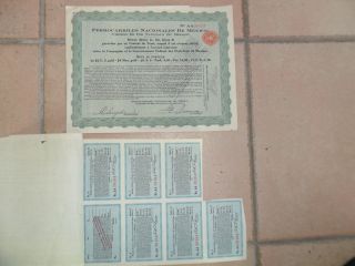 MEXICO SAN JUAN DE LA LUZ MINING COMPANY BOND stock certificate 1895
