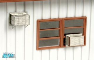 BLMA HO Scale Window Mounted Air Conditioner Units KIT 12 pack Very