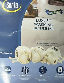 Plush Top Heated Warming Mattress Pad with Controller Queen 770104