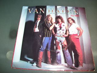 Van Halen Ill Wait U.S. Pressing 7 Vinyl Record 45 Eddie David Lee