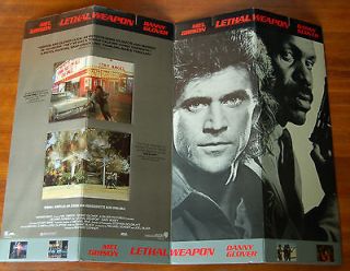 1987 LETHAL WEAPON Video Standee Stand Up Display Poster Mel Gibson