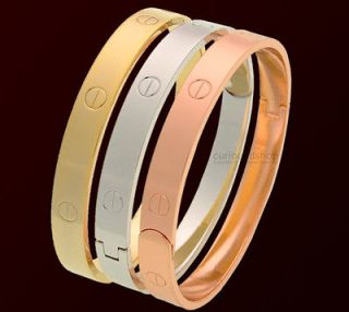 New Lovely Screw Bracelet Skinny Thin Hinge Bangle Gold Luxury
