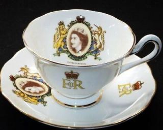ROYAL ALBERT HRH Queen Elizabeth ROYALTY TEA CUP AND SAUCER