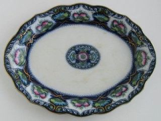 Newly listed Balmoral, Meakin, Flow Blue, Polychrome Platter 14.75 x