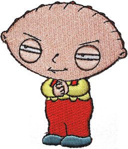 Family Guy Stewie Licensed TV Embroidered Iron On Patch FG01
