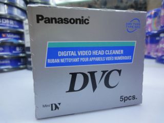 Panasonic DVC mini digital video head cleaner tape 5pcs