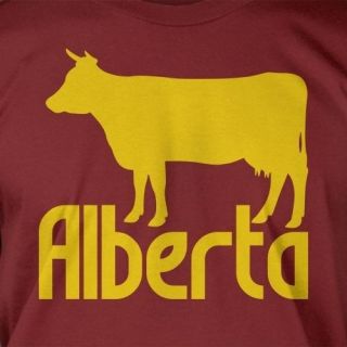 Alberta Beef Cow Canada Province Travel Farm Farming Gift Dark Tee