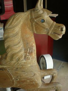 Antique Carousel Wood Horse James Armitage Allan Hershell VERY RARE