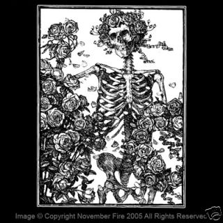 Skeleton with Roses T Alton Kelly Stanley Mouse Dead