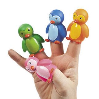12 Finger Puppets Penguin CHRISTMAS Holiday Stocking stuffers party