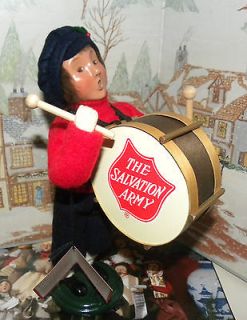 BYERS CHOICE Salvation Army Boy with Base Drum 2006 w Hang Tag