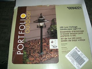 allen + roth 4 Light Bronze Low Voltage LED Path Light Kit #0094221