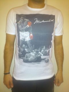 MUHAMMAD MUHAMMED ALI CLAY,THE GREATEST BOXER EVER, WHITE MEN T SHIRT